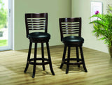 L&S Basics 10065 Barstool - 2Pcs / 41"H / Swivel / Cappuccino Bar Height