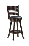 L&S Basics 10065 Barstool - 2Pcs / 41"H / Swivel / Cappuccino Bar Height