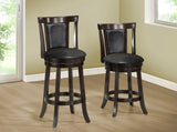L&S Basics 10068 Barstool - 2Pcs / 39"H / Swivel / Cappuccino Counter Hgt