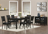 L&S Basics 10073 Dining Table - 38"X 54"X 70"  / Cappuccino With A Leaf
