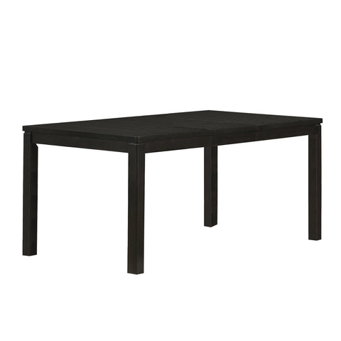 L&S Basics 10073 Dining Table - 38"X 54"X 70"  / Cappuccino With A Leaf