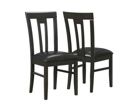 L&S Basics 10075 Dining Chair - 2Pcs / 39"H / Cappuccino / Brown Seat