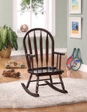 L&S Basics 10076 Rocking Chair - 28"H / Cappuccino Juvenile Arrow Back