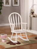 L&S Basics 10077 Rocking Chair - 28"H / White Juvenile Arrow Back Style