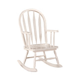 L&S Basics 10077 Rocking Chair - 28"H / White Juvenile Arrow Back Style