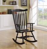 L&S Basics 10078 Rocking Chair - 44"H / Black Oak Traditional Style