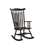 L&S Basics 10078 Rocking Chair - 44"H / Black Oak Traditional Style