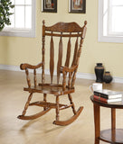 L&S Basics 10079 Rocking Chair - 45"H / Dark Walnut Solid Wood