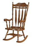 L&S Basics 10079 Rocking Chair - 45"H / Dark Walnut Solid Wood