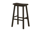 L&S Basics 10087 Barstool - 2Pcs / 29"H / Cappuccino Saddle Seat