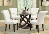 L&S Basics 10108 Dining Chair - 2Pcs / 39"H / Taupe Leather-Look