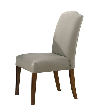 L&S Basics 10113 Dining Chair - 2Pcs / 38'H / Beige Velvet Fabric