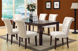 L&S Basics 10108 Dining Chair - 2Pcs / 39"H / Taupe Leather-Look