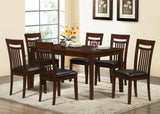 L&S Basics 10130 Dining Chair - 2Pcs / 39"H / Antique Oak / Brown Seat
