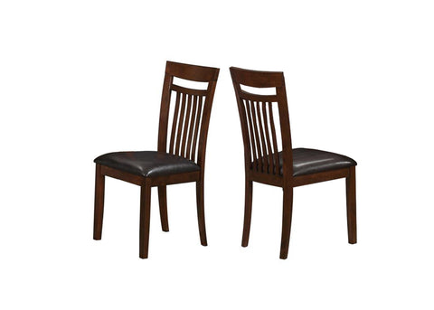 L&S Basics 10130 Dining Chair - 2Pcs / 39"H / Antique Oak / Brown Seat