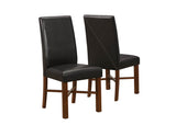 L&S Basics 10133 Dining Chair - 2Pcs / 39"H / Modern Oak / Brown Seat