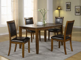L&S Basics 10141 Dining Table - 36"X 54"X 72" / Dark Walnut With A Leaf