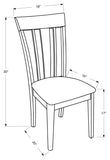 L&S Basics 10143 Dining Chair - 2Pcs / 38"H / Cappuccino With Micro-Fibre