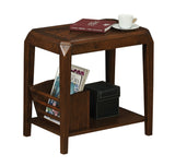 L&S Basics 10154 Accent Table - Brown Oak Veneer