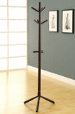 L&S Basics 10164 Coat Rack - 69"H / Cappuccino Wood Contemporary Style