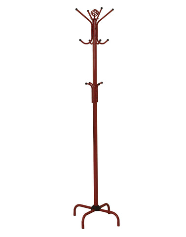 L&S Basics 10168 Coat Rack - 70"H / Red Metal