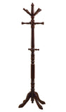 L&S Basics 10169 Coat Rack - 73"H / Cherry Wood Traditional Style