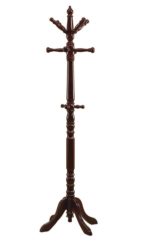 L&S Basics 10169 Coat Rack - 73"H / Cherry Wood Traditional Style