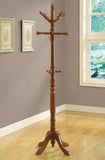 L&S Basics 10170 Coat Rack - 73"H / Oak Wood Traditional Style