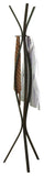 L&S Basics 10173 Coat Rack - 72"H / Cappuccino Metal Contemporary Style