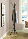 L&S Basics 10173 Coat Rack - 72"H / Cappuccino Metal Contemporary Style