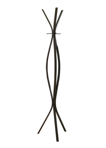 L&S Basics 10173 Coat Rack - 72"H / Cappuccino Metal Contemporary Style