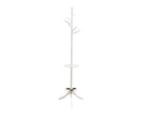 L&S Basics 10177 Coat Rack - 71"H / Antique White With An Umbrella Holder
