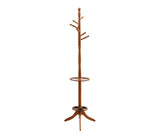 L&S Basics 10178 Coat Rack - 71"H / Oak With An Umbrella Holder