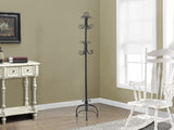 L&S Basics 10180 Coat Rack - 72"H / Hammered Black Metal