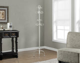L&S Basics 10181 Coat Rack - 72"H / Antique White Metal