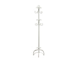 L&S Basics 10181 Coat Rack - 72"H / Antique White Metal