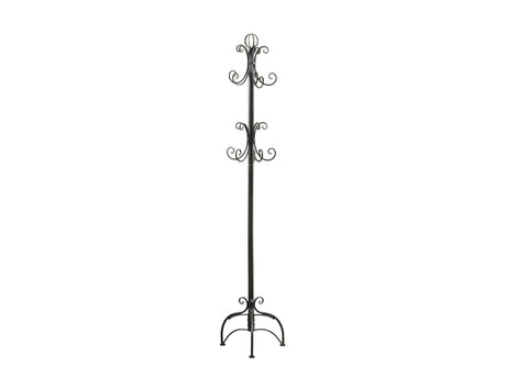 L&S Basics 10182 Coat Rack - 72"H / Dark Brown Metal