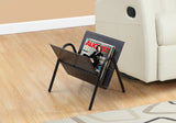 L&S Basics 10191 Magazine Rack - Black Metal