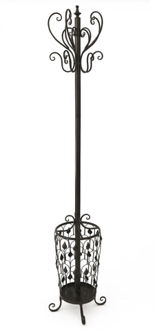 L&S Basics 10195 Coat Rack - 72"H / Dark Brown Metal