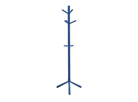 L&S Basics 10198 Coat Rack - 69"H / Blue Wood Contemporary Style