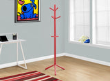 L&S Basics 10199 Coat Rack - 69"H / Red Wood Contemporary Style