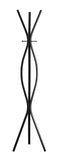 L&S Basics 10201 Coat Rack - 72"H / Black Metal Contemporary Style