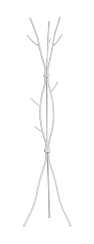 L&S Basics 10207 Coat Rack - 74"H / White Metal