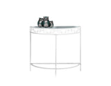 L&S Basics 10214 Accent Table - 36"L / White Metal Hall Console