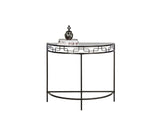 L&S Basics 10215 Accent Table - 36"L / Chocolate Brown Metal Hall Console