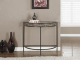 L&S Basics 10215 Accent Table - 36"L / Chocolate Brown Metal Hall Console