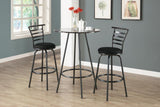 L&S Basics 10277 Barstool - 2Pcs / 43"H / Swivel / Silver Grey Metal