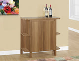 L&S Basics 10241 Home Bar - 36"H / Walnut With Bottle And Glass Storage