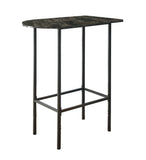 L&S Basics 10242 Home Bar - 24"X 36" / Grey Marble / Charcoal Metal