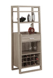 L&S Basics 10243 Home Bar - 60"H / Dark Taupe Ladder Style